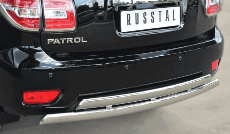 Защита заднего бампера D75хD42 (дуга) D75хD42 (дуга) "RUSSTAL" для Nissan Patrol