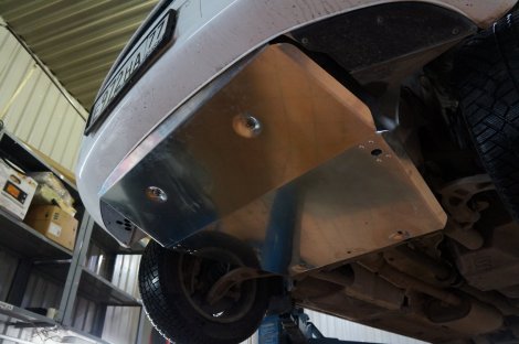 Алюминиевая защита картера и КПП АВС-Дизайн для Volkswagen Transporter (2010-2015)