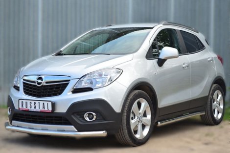 Передняя защита Russtal для Opel Mokka (2012-2015)