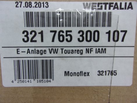 Комлект штатной электрики Westfalia 7-полюсной для Volkswagen Touareg (04/10-08/14)