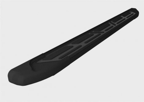 Пороги алюминиевые (Corund Black) для Lifan X60