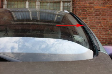 Водосток лобового стекла для Peugeot 307 с рейлингами и стеклянгной крышей (2001-2011)
