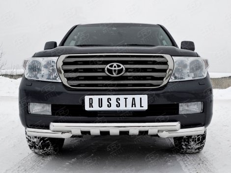 Передняя защита Russtal для Toyota Land Cruiser 200 (2007-2012)
