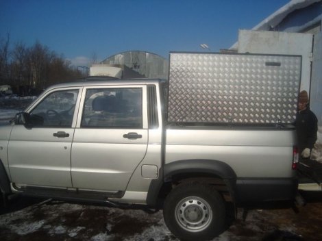 Алюминиевая крышка кузова (Трансформер) для УАЗ Pickup