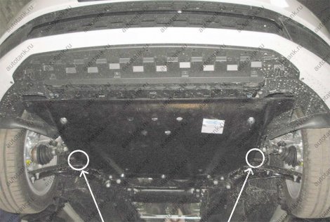 Композитная защита картера Автотанк для Volkswagen Golf VII 1.4TSI 122 л.с. (2013-2019)