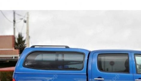 Стальной кунг Sammitr SUV PLUS V4 с дополнительным стопом и стеклоочистителем, синий для Toyota Hilux