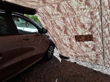 Автомобильная тент-палатка "Маркиза Арм" три стенки, лес