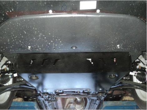 Алюминиевая защита картера и КПП АВС-Дизайн для Nissan Qashqai (2007-2014)
