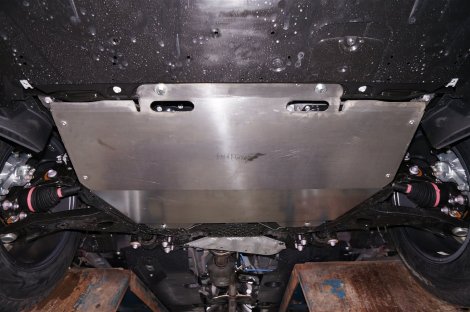 Алюминиевая защита картера и КПП АВС-Дизайн для Mazda 3 (2013-2018)