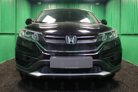 Защитная сетка радиатора ProtectGrille нижняя для Honda CR-V IV (дв. 2.0 2015-н.в. Черная)