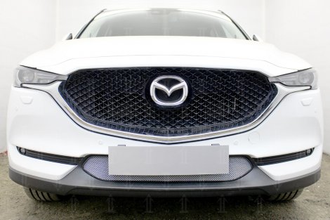 Защитная сетка радиатора ProtectGrille для Mazda CX-5 (2017-н.в.) хром