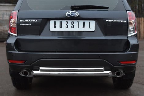 Защита заднего бампера Russtal d63/42 (дуга) для Subaru Forester