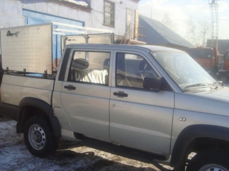 Алюминиевая крышка кузова (Трансформер) для УАЗ Pickup