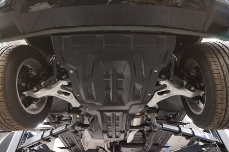 Композитная защита картера и КПП АВС-Дизайн 2 части для Audi Q7 (2009-2015)