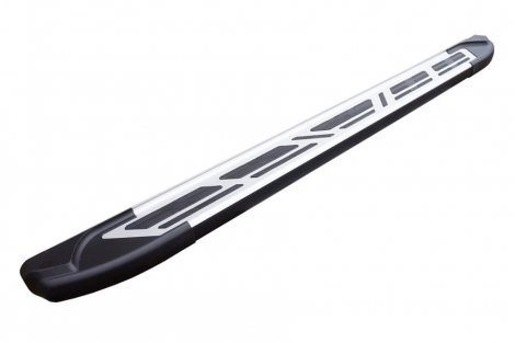 Пороги алюминиевые (Corund Silver) для Lifan X60